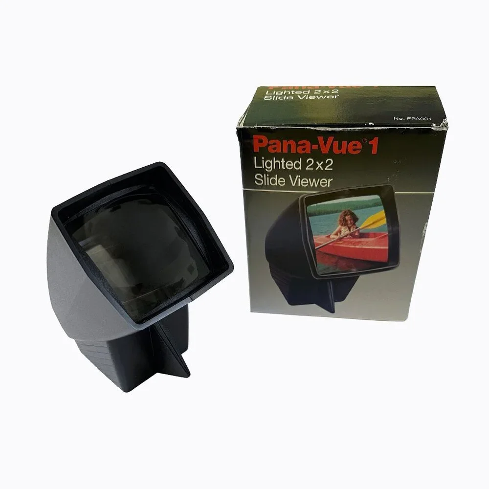 Vtg Pana-Vue 1 Lighted 2x2 Mounted Slide Viewer 35MM Photography Retro Nostalgia